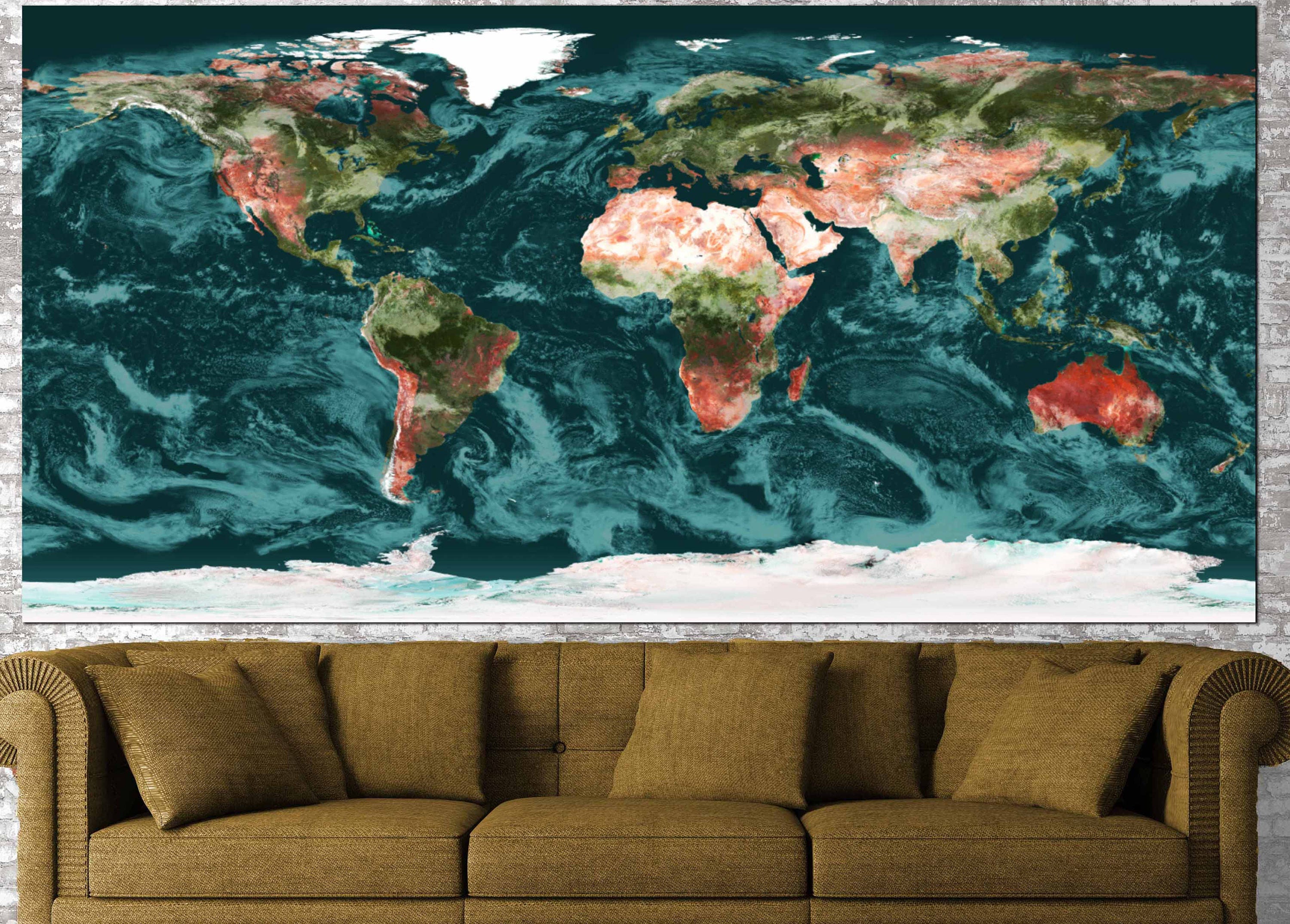 world map topographicalworld map wall artlarge world mapworld map