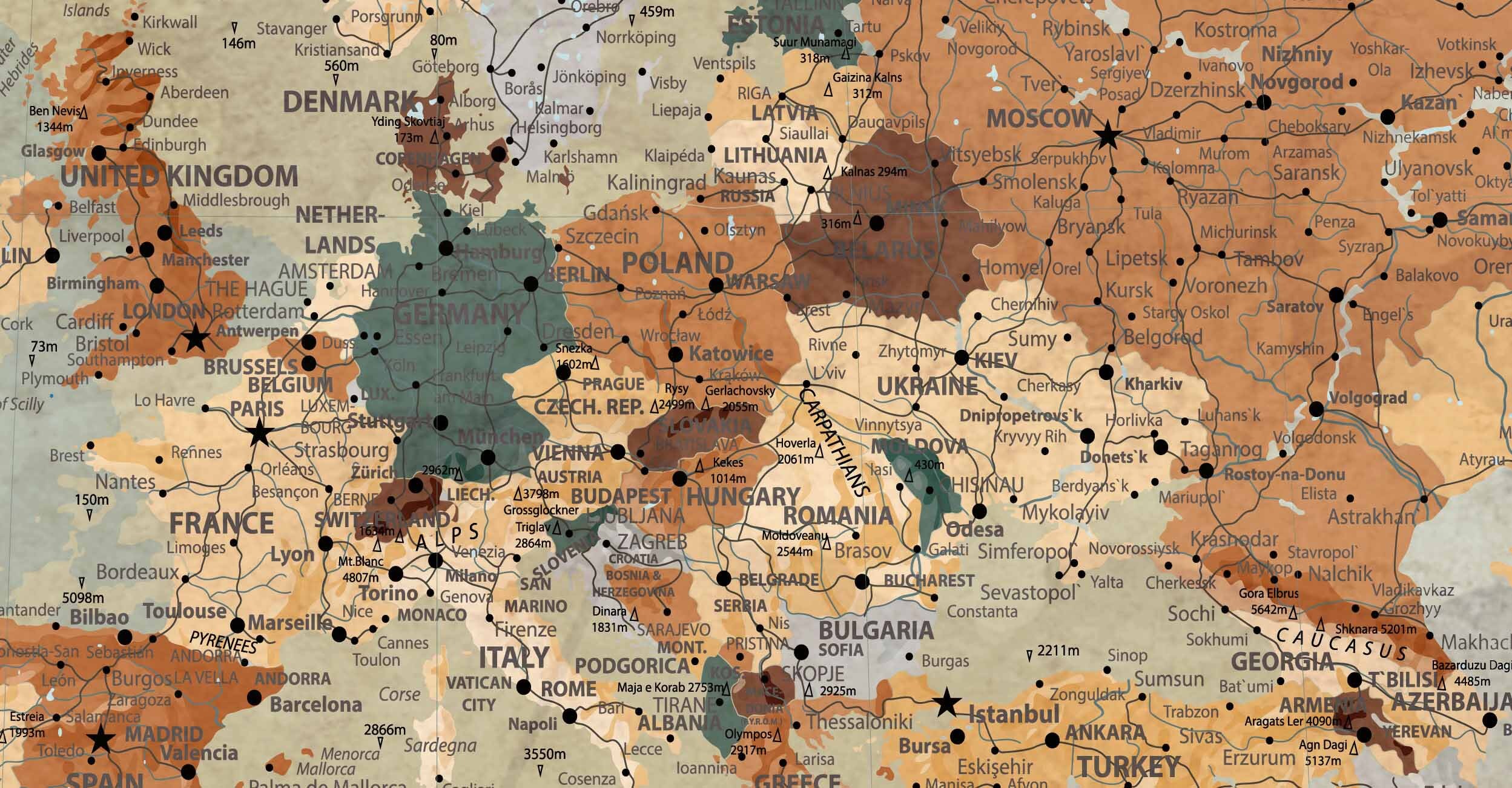 Extra Large World Map Vintage Art - Il Fullxfull.1813852173 Ifvt