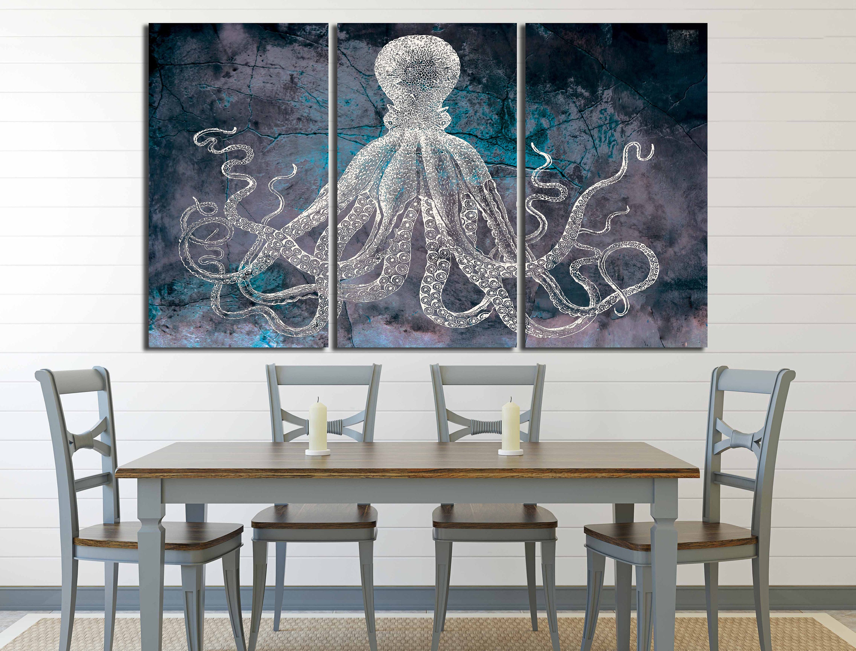 Octopus Canvas - Etsy