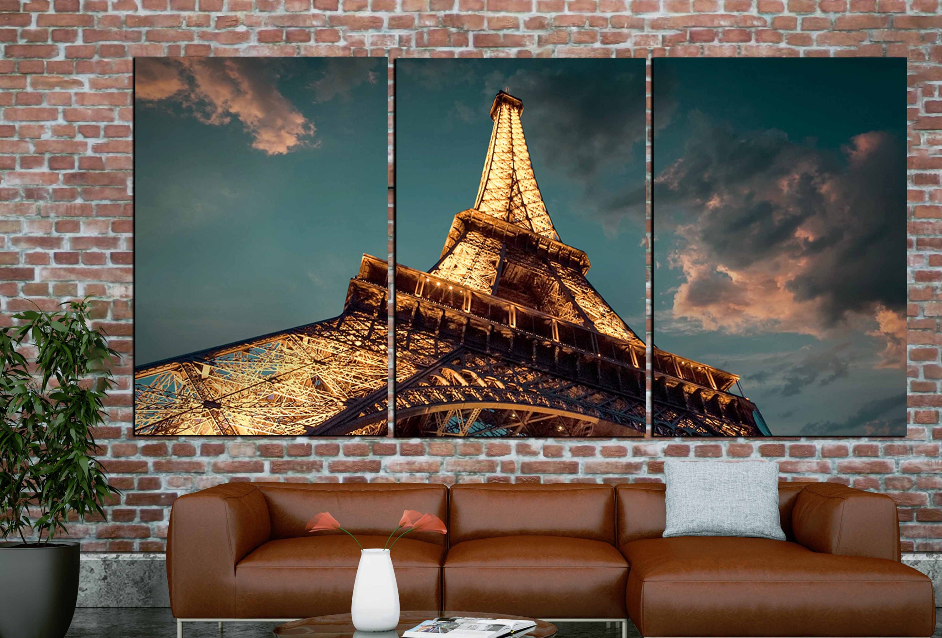 Paris Eiffel Tower Art,Eiffel Tower Wall Art,Eiffel Tower Canvas Art ...