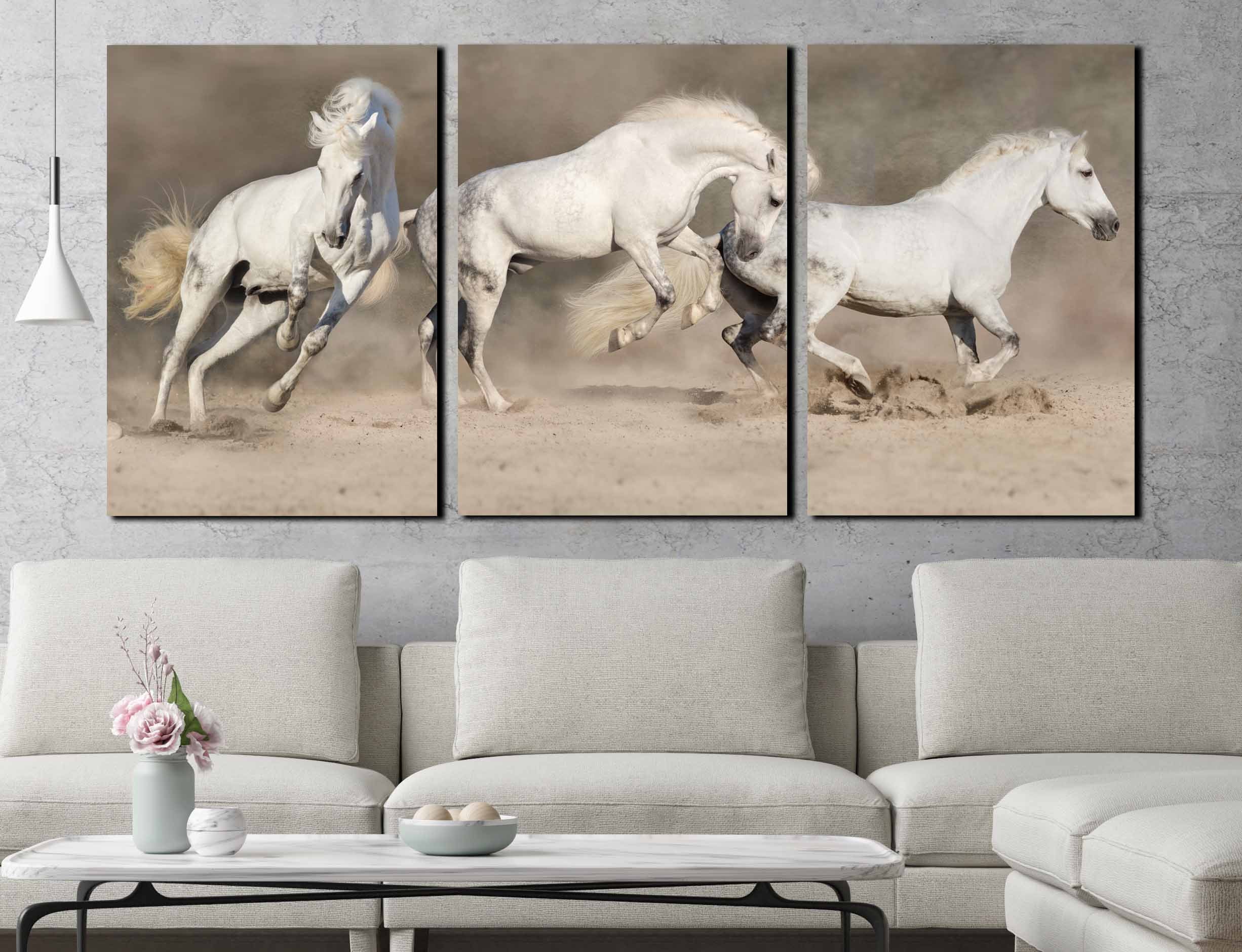 Horse Wall Art,Horse Canvas Art,Running Horses,Running Horses Art,Horse