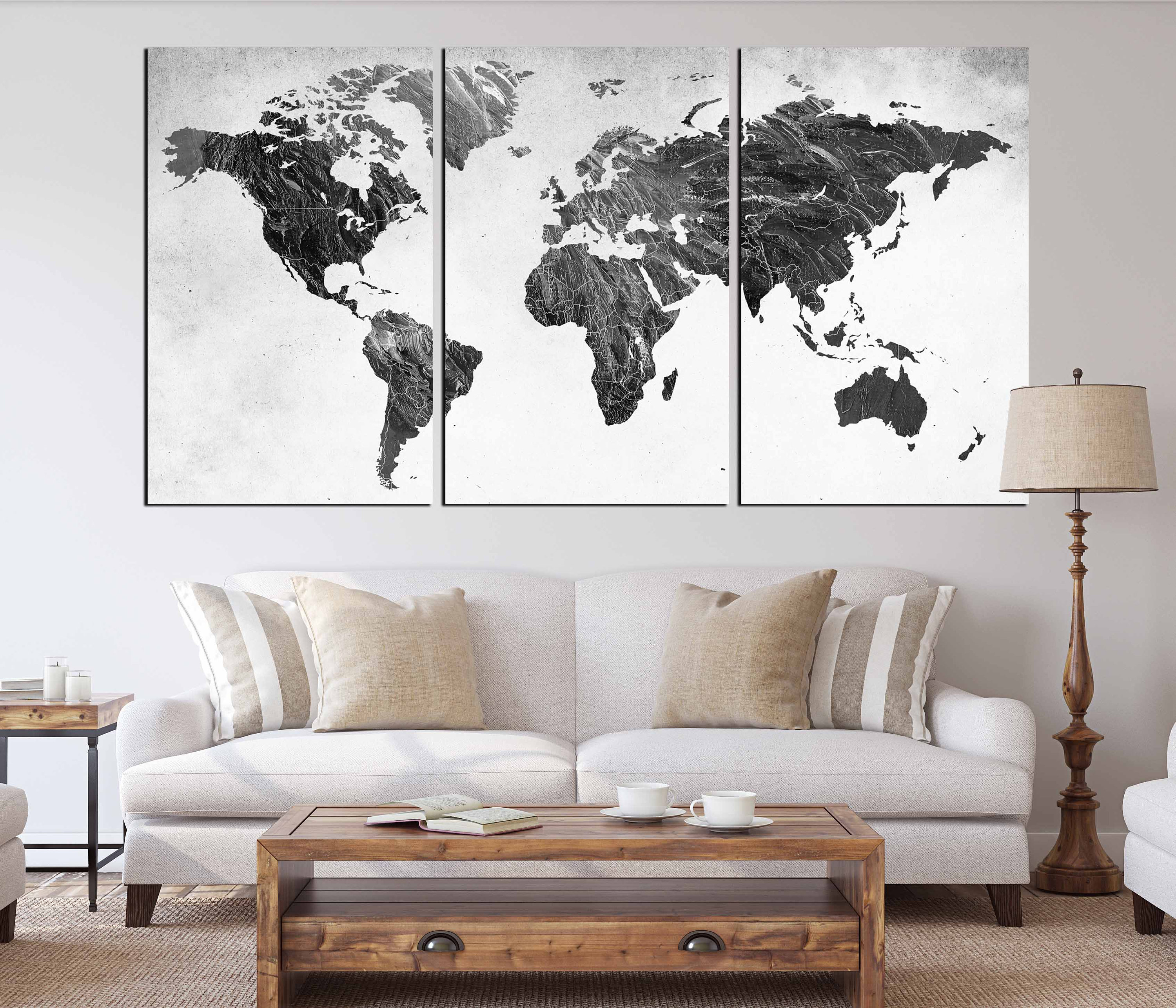 World Map,Black and White Map,World Map Black White,World Map Art,World