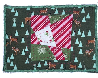 Deer Park Christmas Collage Quilt
