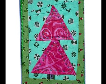 Peppermint Pines– Whimsical Holiday Tree Mini Quilt