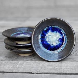 FREE SHIPPING Geode Crackle Ring Dish: Ring Dish, Jewelry Dish, Wedding Ring Dish, Ring Holder, Trinket Dish, Ring Holder Dish, Dock 6 image 3