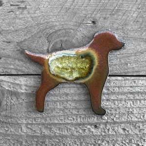 Ceramic Dog Magnet
