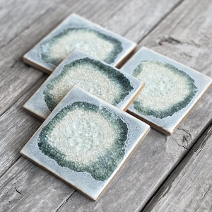 Ash Ceramic Geode Coaster