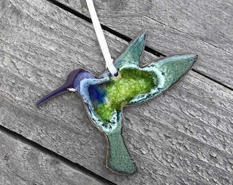 Hummingbird Ornament: Custom Ornament, Decorative Ornament, Christmas Ornament, Geode Ornament, Humming Bird Ornament