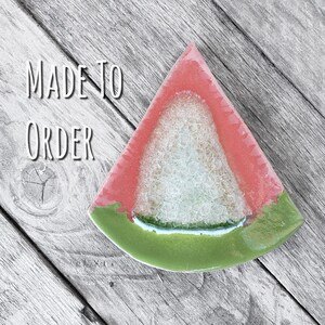 Geode Watermelon Slice Coaster