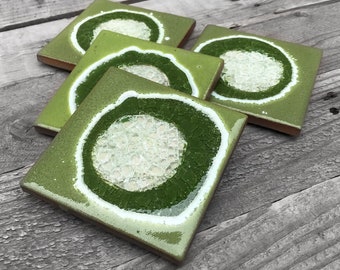 APPLE Geode Crackle Coaster: Geode Coaster, Agate Coaster, Celestial Coaster in APPLE