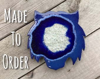Handmade Geode Tiger Coaster