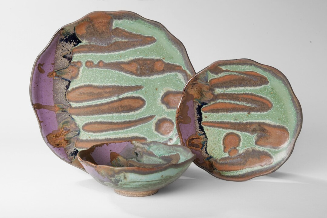 Wavy Edge Dinnerware Set, Made to Order, Build Your Own, Dock 6 Pottery