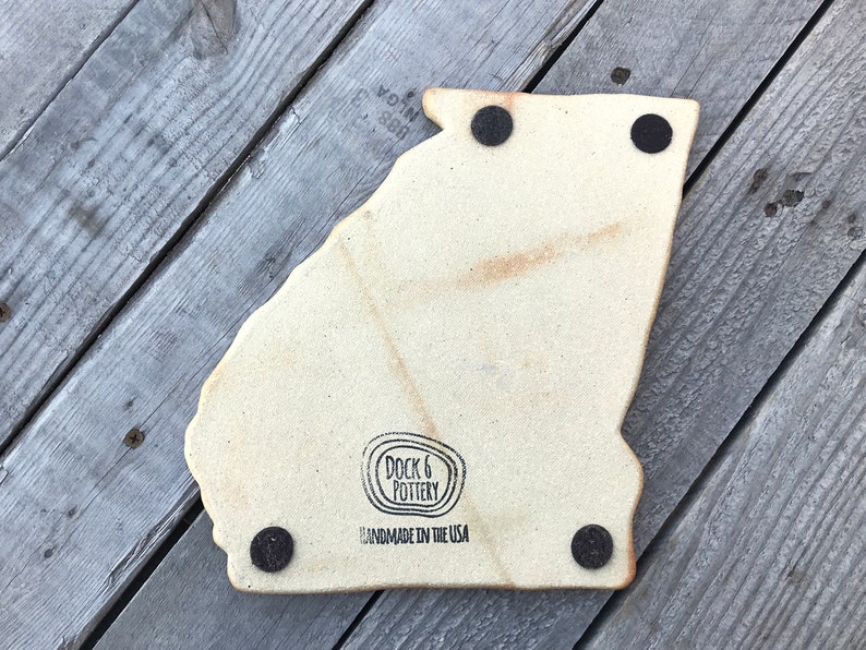Geode Trivet Georgia Trivet Personalized Trivet GEORGIA GEODE CRACKLE Trivet: Custom Trivet State Shaped Trivet Georgia Hot Plate