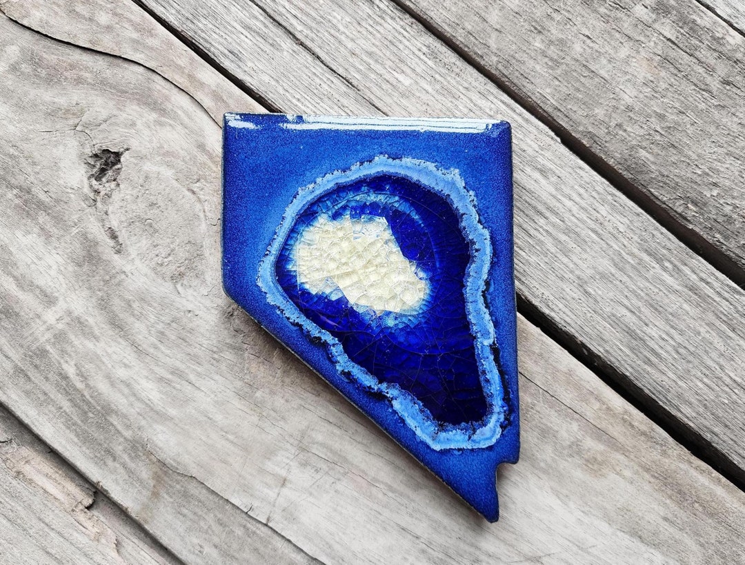 Nevada State Coaster Geode Handmade Ceramic Coaster - Etsy