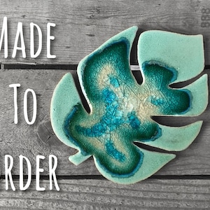 Handmade Monstera Leaf Coaster