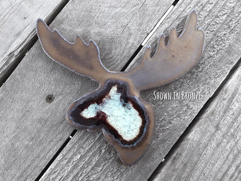 MOOSE GEODE CRACKLE Coaster Ceramic Drink Coaster National Etsy