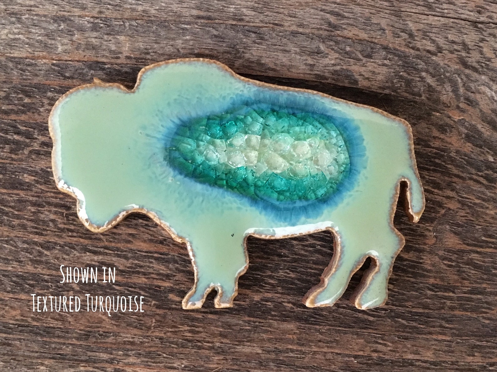 BUFFALO GEODE CRACKLE Custom Bison Etsy