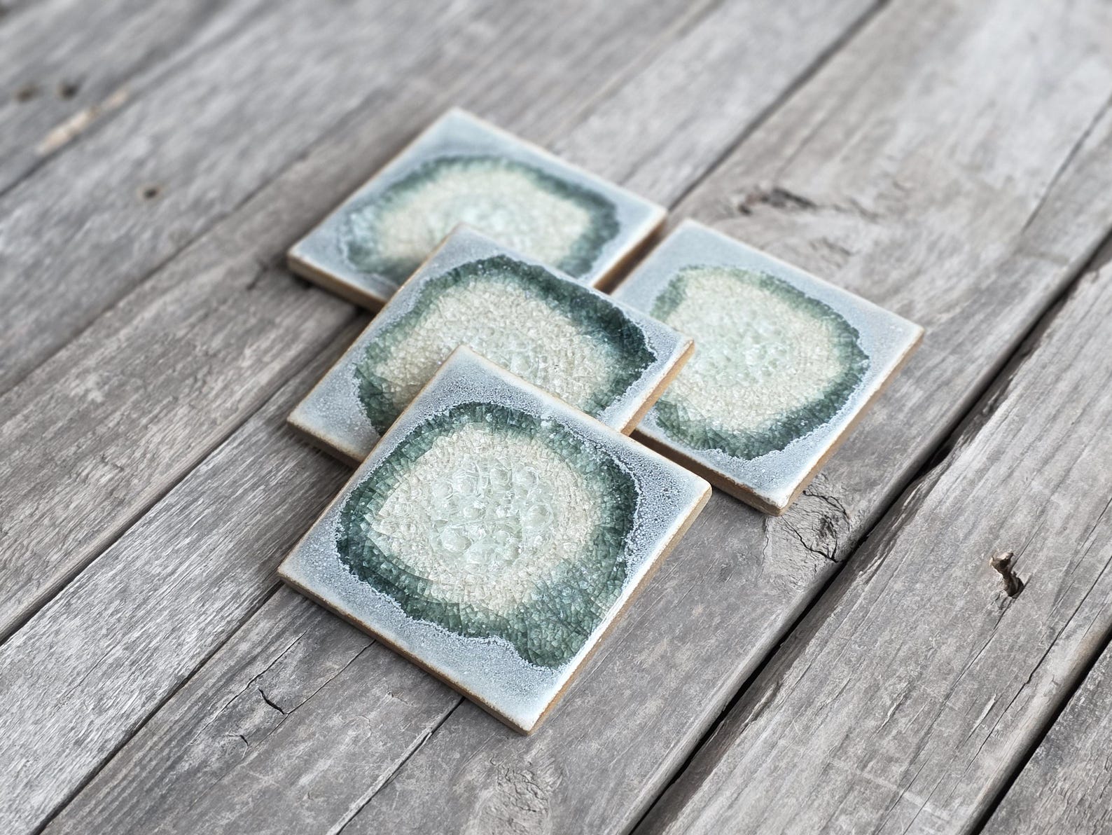 Ash Ceramic Geode Coaster