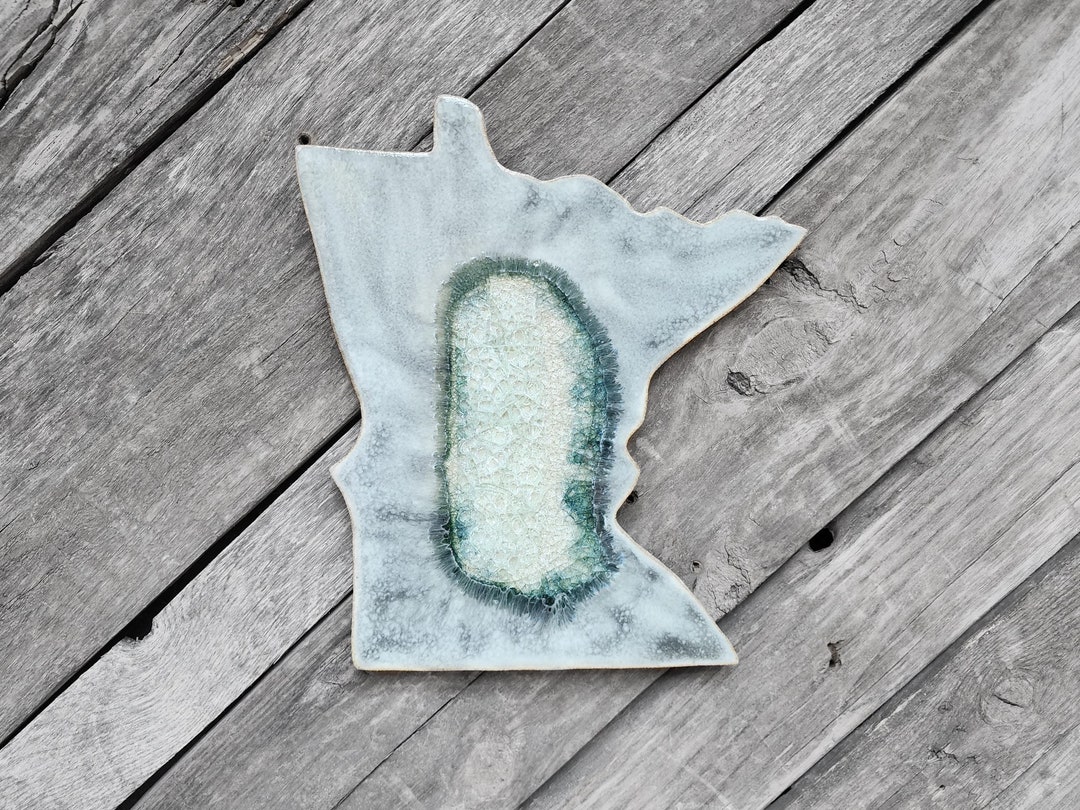 Minnesota Geode Minnesota State Geode Glass Handmade Trivet - Etsy