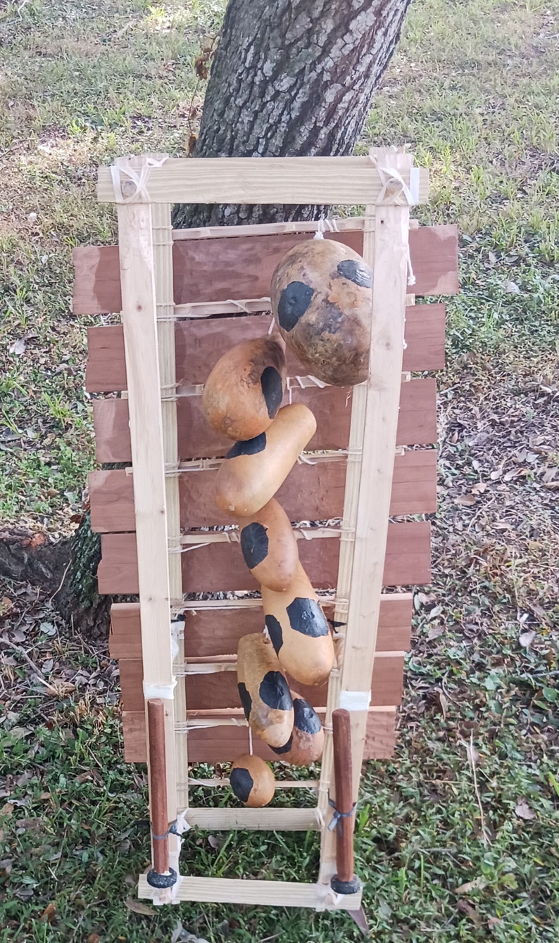 West African-style gourd-resonated xylophone gyil: large image 3