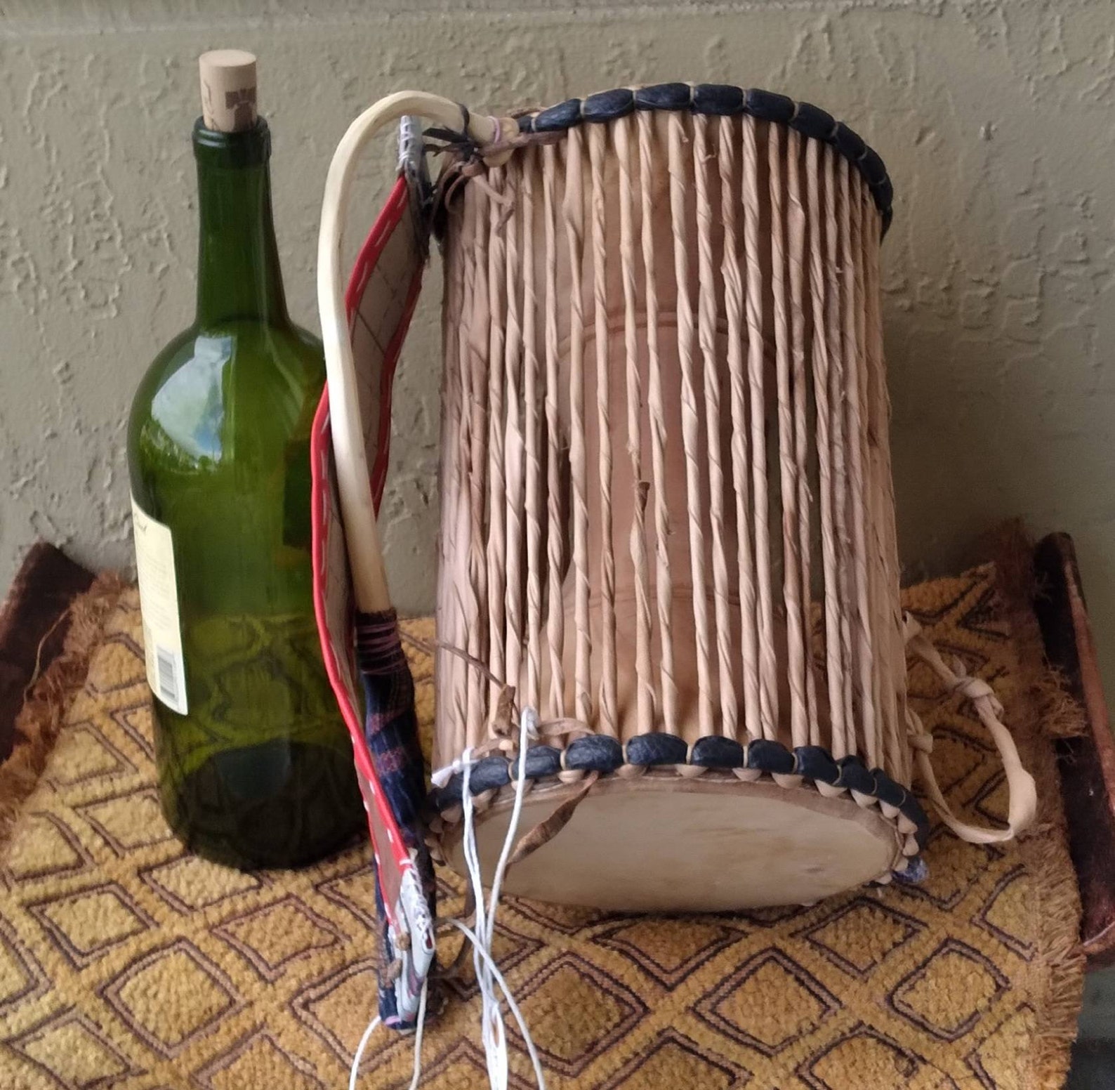 West African Talking Drum yoruba Gangan Etsy