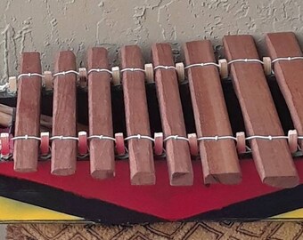 East/Central African-style box-resonated xylophone (marimba)