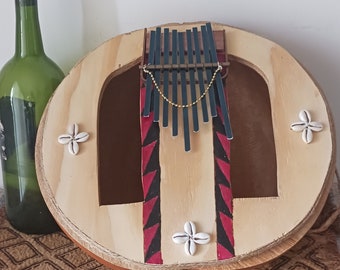 Igbo-style gourd-resonated "thumb piano" (ubo-aka)