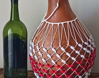 Sekere (large Yoruba-style netted gourd rattle)