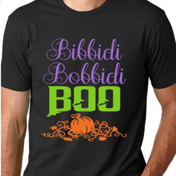 Adult/Youth/Toddler- Bibbidi Bobbidi Boo Disney Halloween Shirt/ Ladies RACERBACK Tank or UNISEX Tee