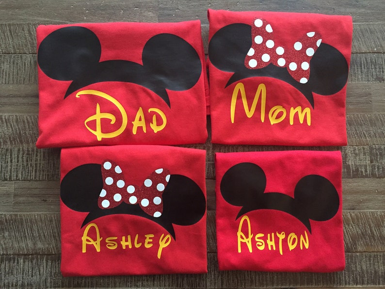 Group Price Family Disney Shirts Mickey Minnie Ears - Etsy