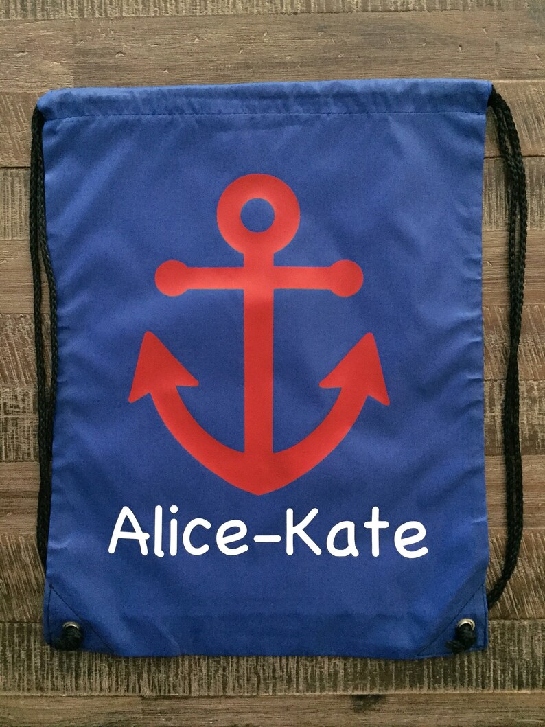 Anchor Sailing Swimteam Pool Drawstring BagBackpack