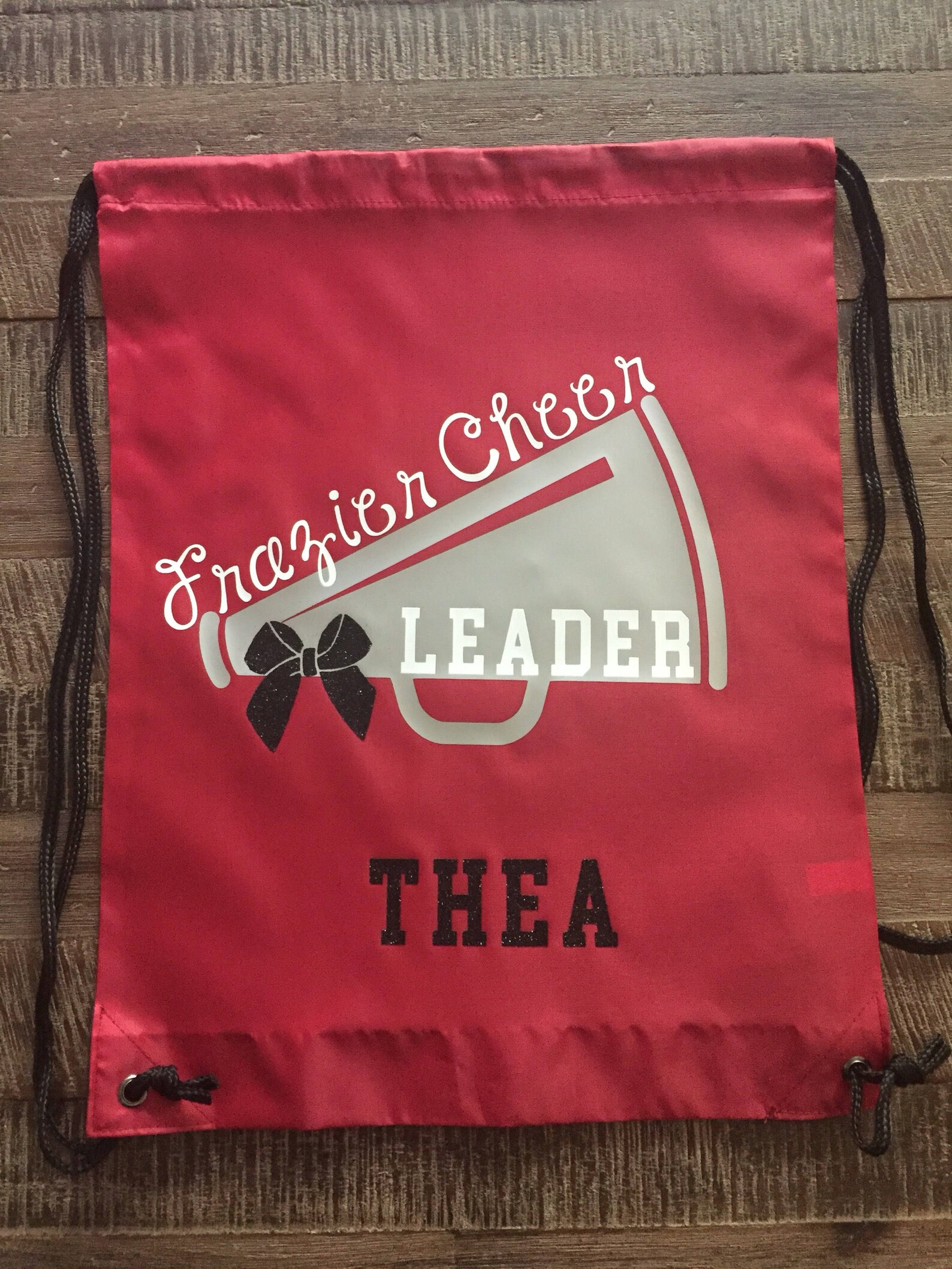 Cheerleader Glitter Megaphone Drawstring Bag/backpack, Cheer Bag Etsy