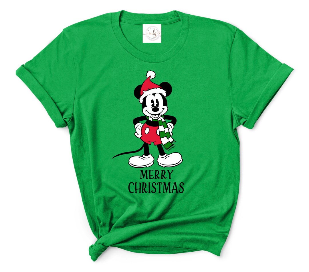 Adult/youth/toddler Mickey Christmas Shirt/merry Christmas Mickey