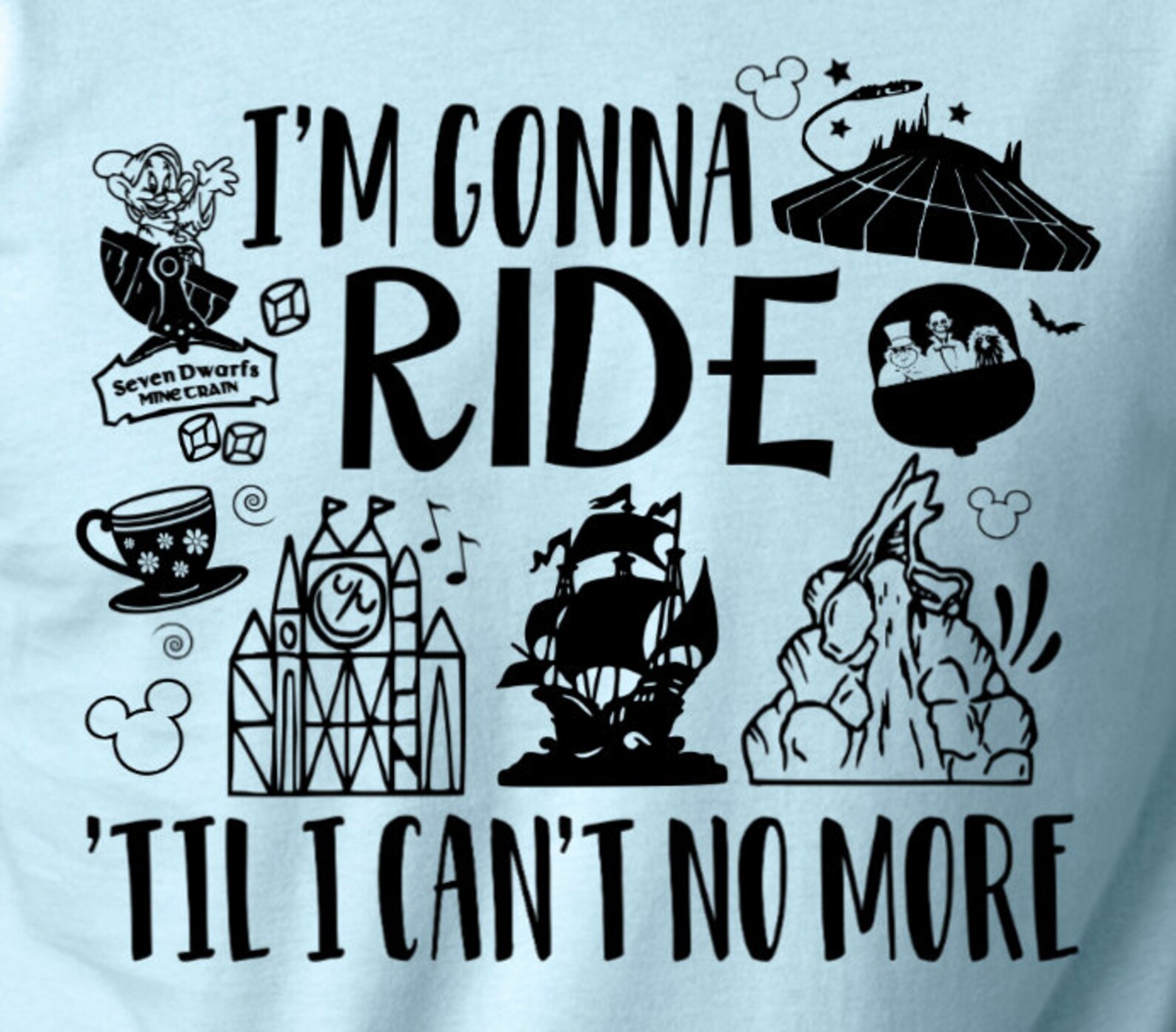 Ride Till We Can't No More Tee Peri main image 1