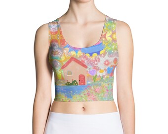 Kidcore Crop Top Dreamcore Kawaii Vivid Colorful