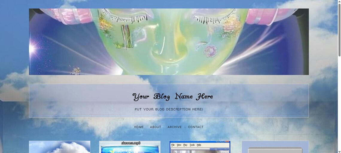 Y2K Website Blog Template HTML CSS Neocities Cybercore Dreamcore ...