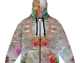 Surreal Collage Unisex zip hoodie