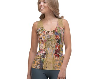 Gustav Klimt Tank Top  Sublimation Cut & Sew Art Painting Vintage Art Deco Artist