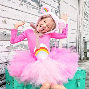 Pink Bear Tutu || TUTU ONLY || Cheer Bear Inspired Tutu, Pink Ombre Tutu, Baby Halloween Tutu, Pink Baby Tutu