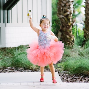 Coral Tutu For Baby, Bright Baby Tutu, Birthday Tutu, Fluffy Baby Tutu, Toddler Tutu, Short Tutu For Girls, First Birthday Tutu