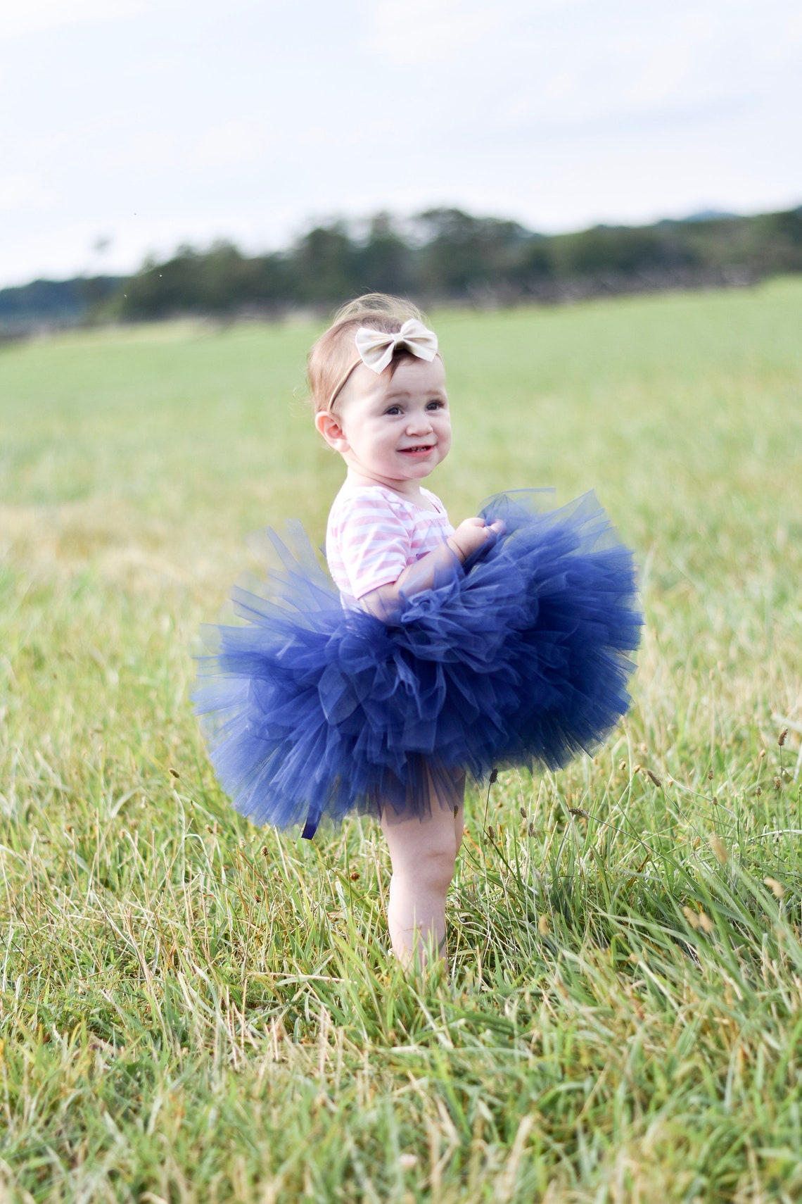 Navy Baby Girl Tutu Fluffy Girl Tutu Birthday Tutu Classic Etsy