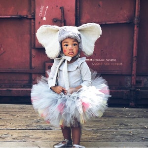 Circus Elephant Tutu || TUTU ONLY || Dumbo Inspired Baby Tutu, Gray Baby Tutu, Elephant Tutu Baby, Girl Halloween Tutu