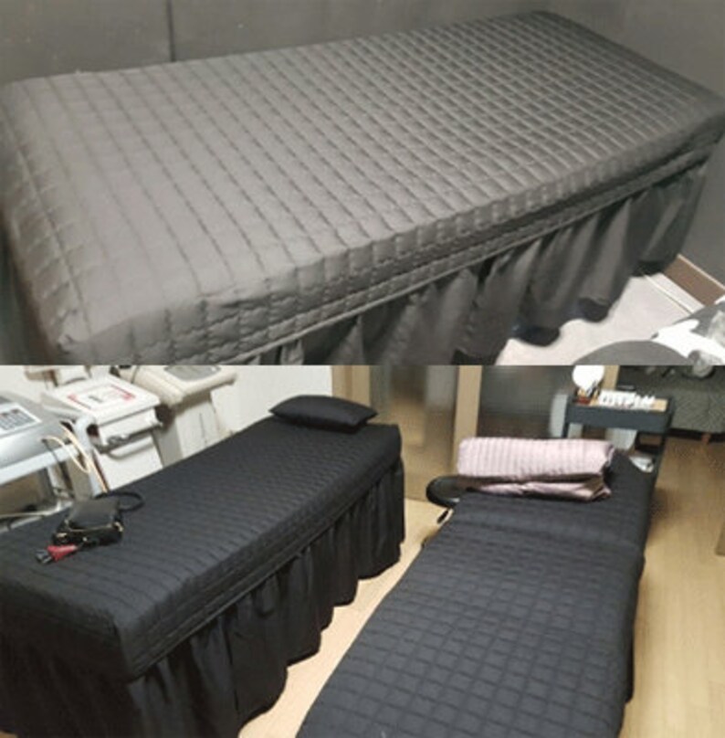 Massage Table Skirt Spa Bed Cover Linen Valance Sheet Salon Etsy