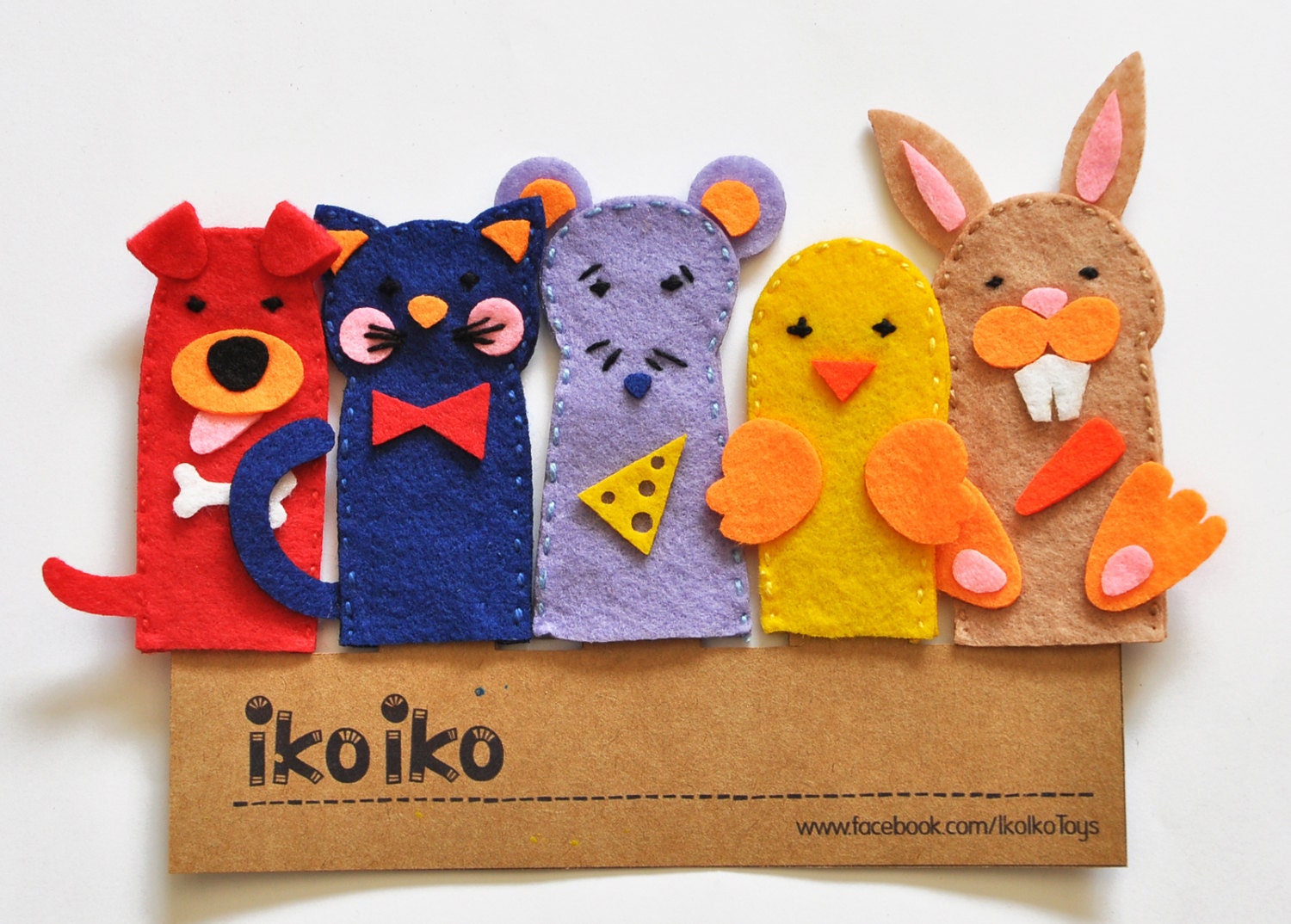 IKO Pets Finger puppets Toy Puppet Hand puppet Set of 5 Etsy