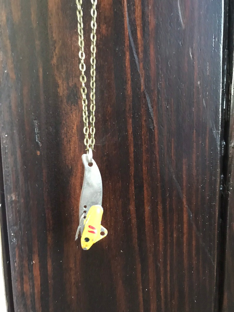 Anitique Fishing Lure Necklace