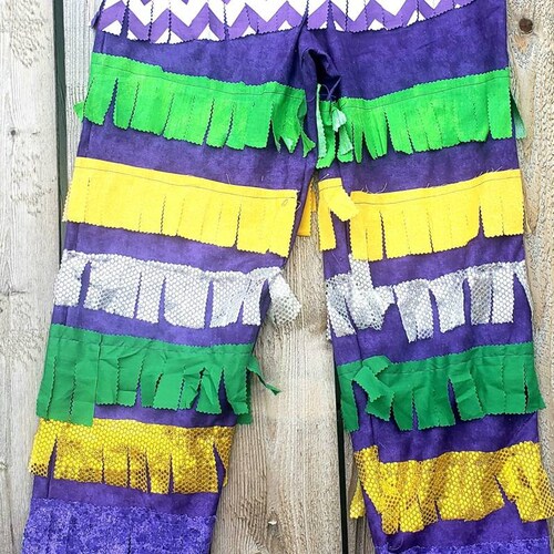 mardi gras costume pants
