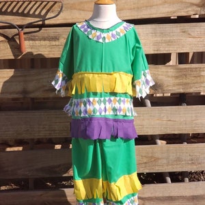 Mardi Gras Costume, Authentic Chicken Run Outfit,Available in Kids Sz 2-8, Custom made
