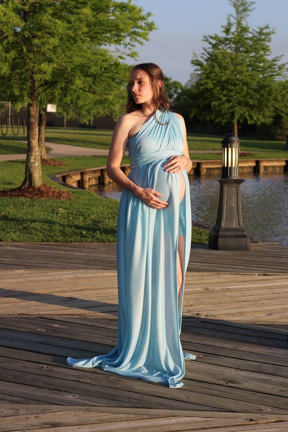 2021 Handmade Floral Maternity Gown With Strapless Long Train, Organza  Tulle, And Open Front Flouncing For Pregnancy Bhoot Photo Shoots From  Newdeve, $108.28 | DHgate.Com