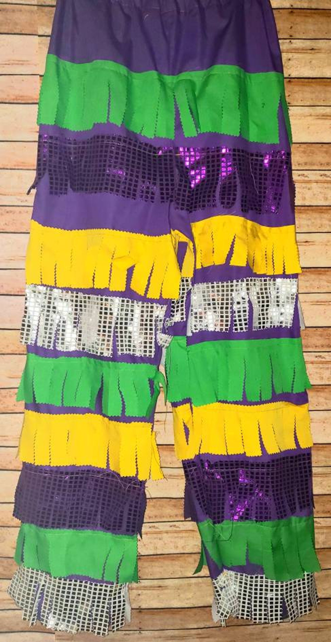 Mardi Gras Costume Authentic Chicken Run Pants Mardi Gras Etsy