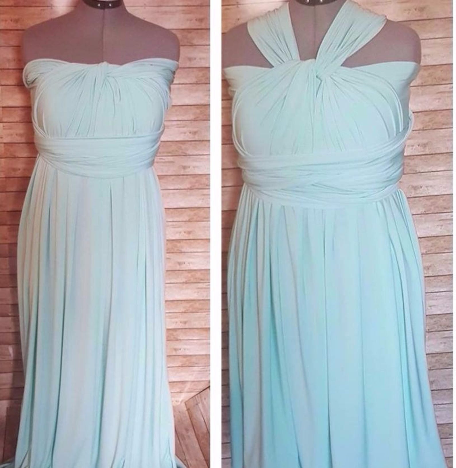 Bridesmaid Dress Infinity Convertible long Attached Bandeau | Etsy
